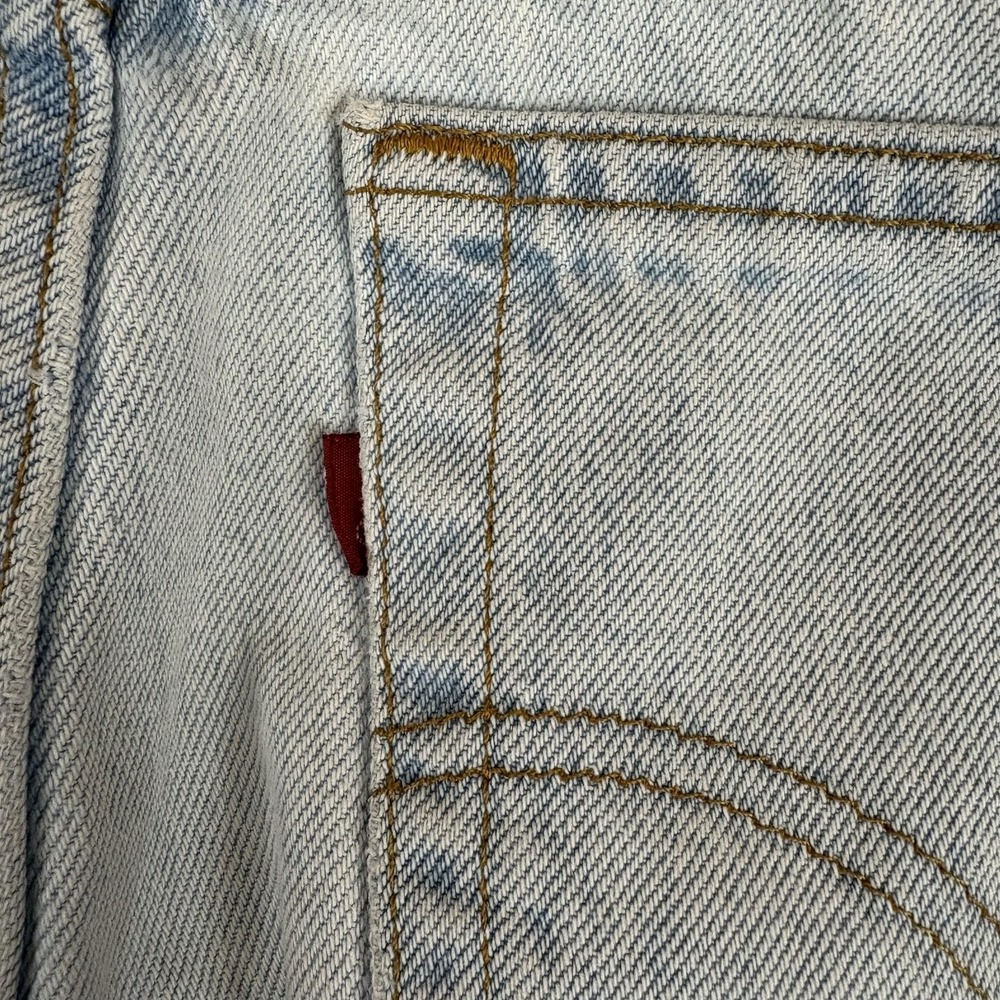 Levi's 512 Slim Fit Tapered Jeans Juniors 15 32X29 Hemmed High Rise Vintage - Picture 3 of 11